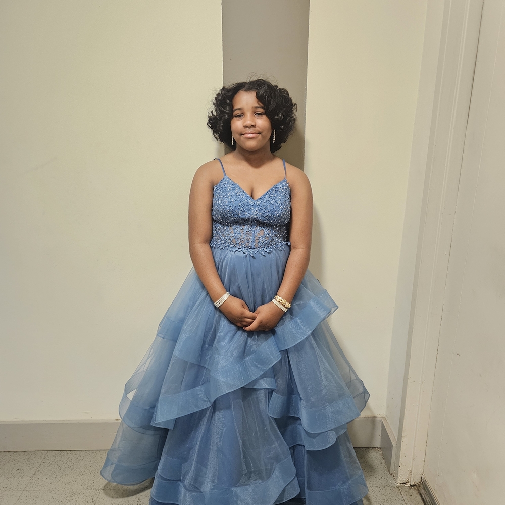 Elegant Blue Formal Dress